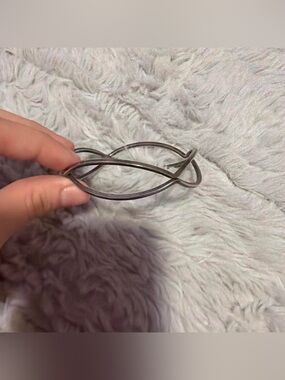 60s Vintage Silver Infinity Bracelet